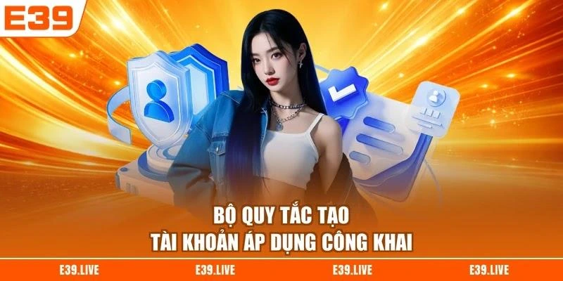 Bộ quy tắc tạo tài khoản áp dụng công khai